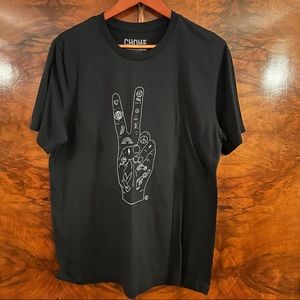 EUC Choke Novelty T-Shirt with Peace Sign